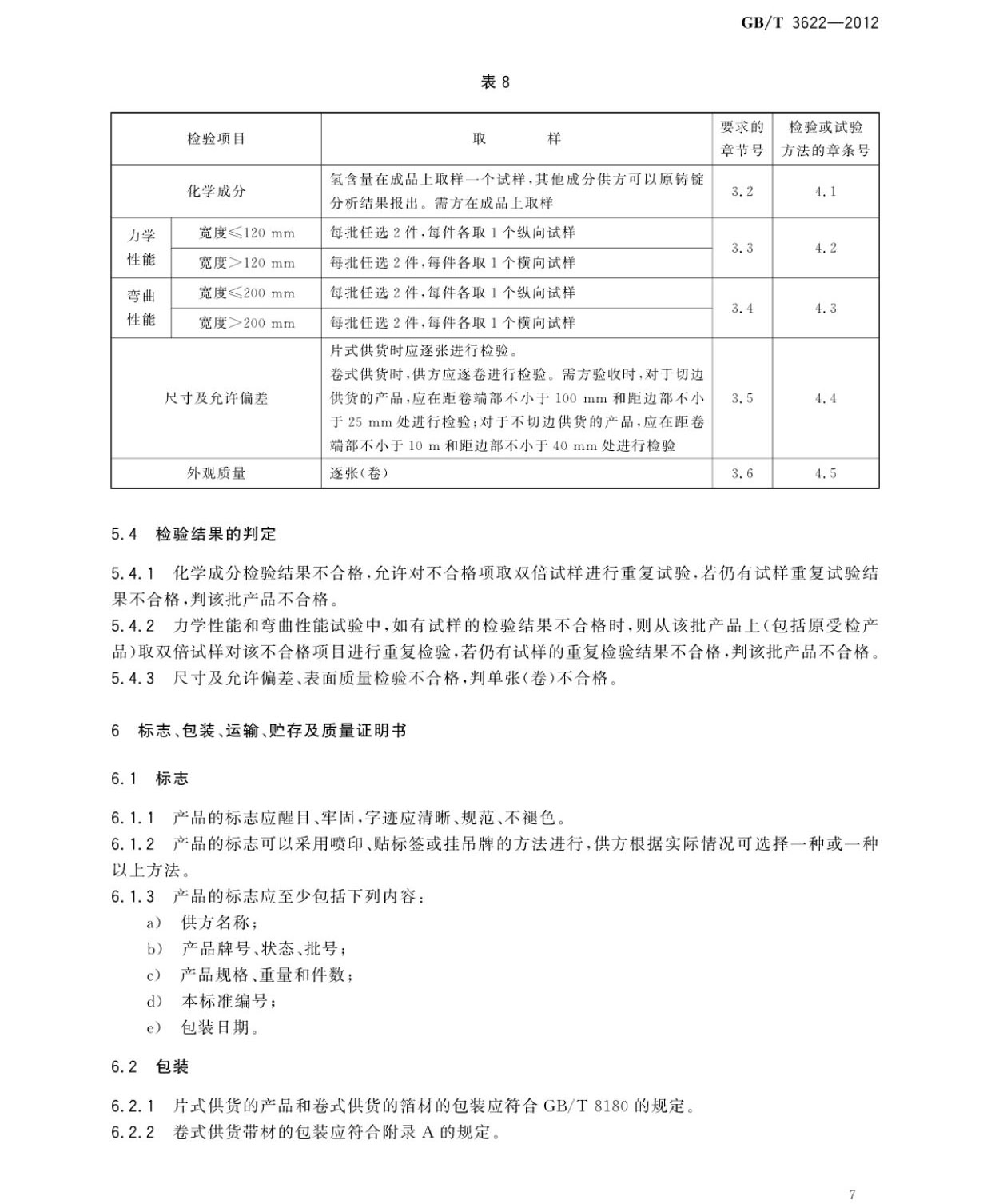鈦及鈦合金帶箔材國家標準 鈦及鈦合金帶箔材國家標準GB/T 3622-2012